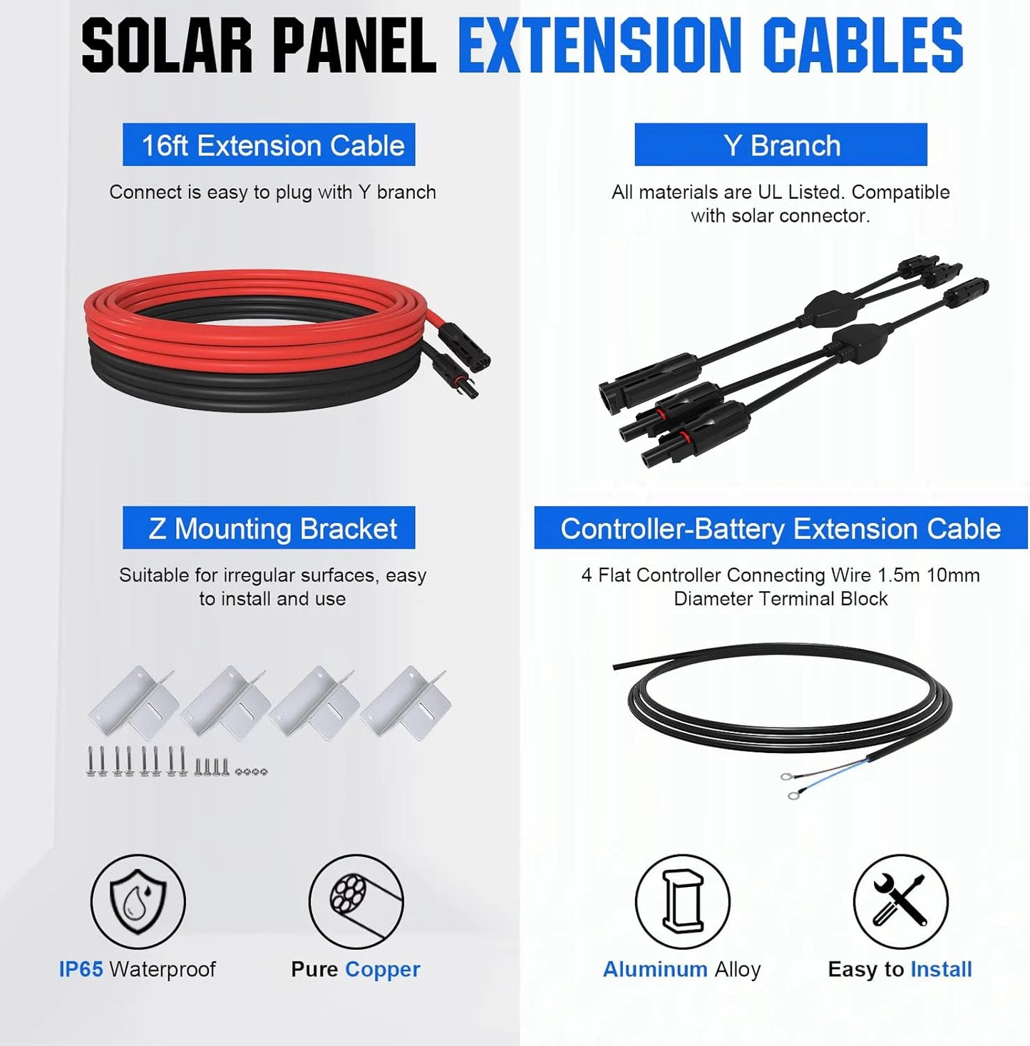 Eco-Worthy 400W 12V Solar Panel Kit Off Grid System
