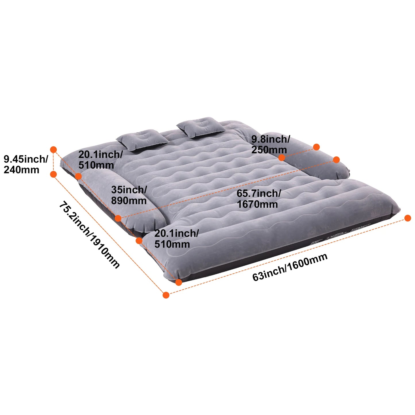 Inflatable Air Mattress for Truck Beds and Camping Bed