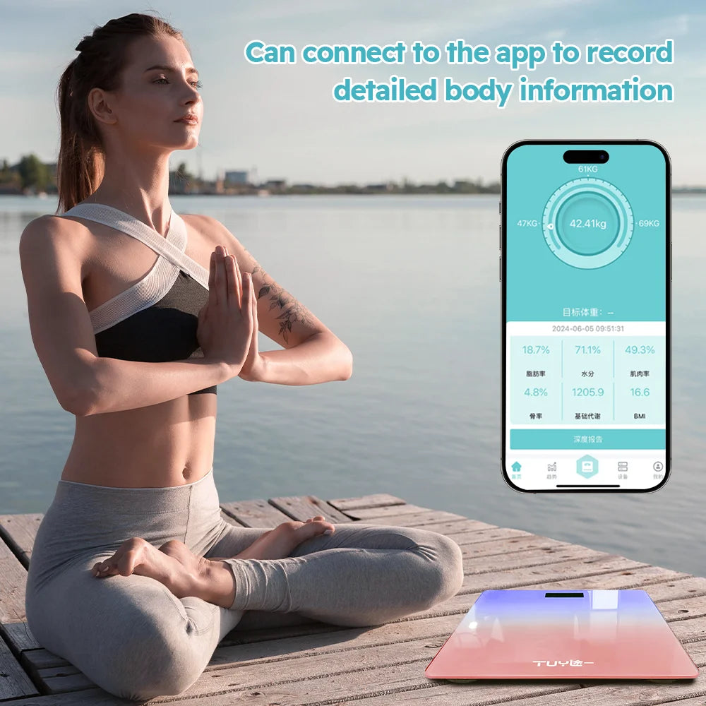 Intelligent LCD Glass Weight Scale With Digital Display