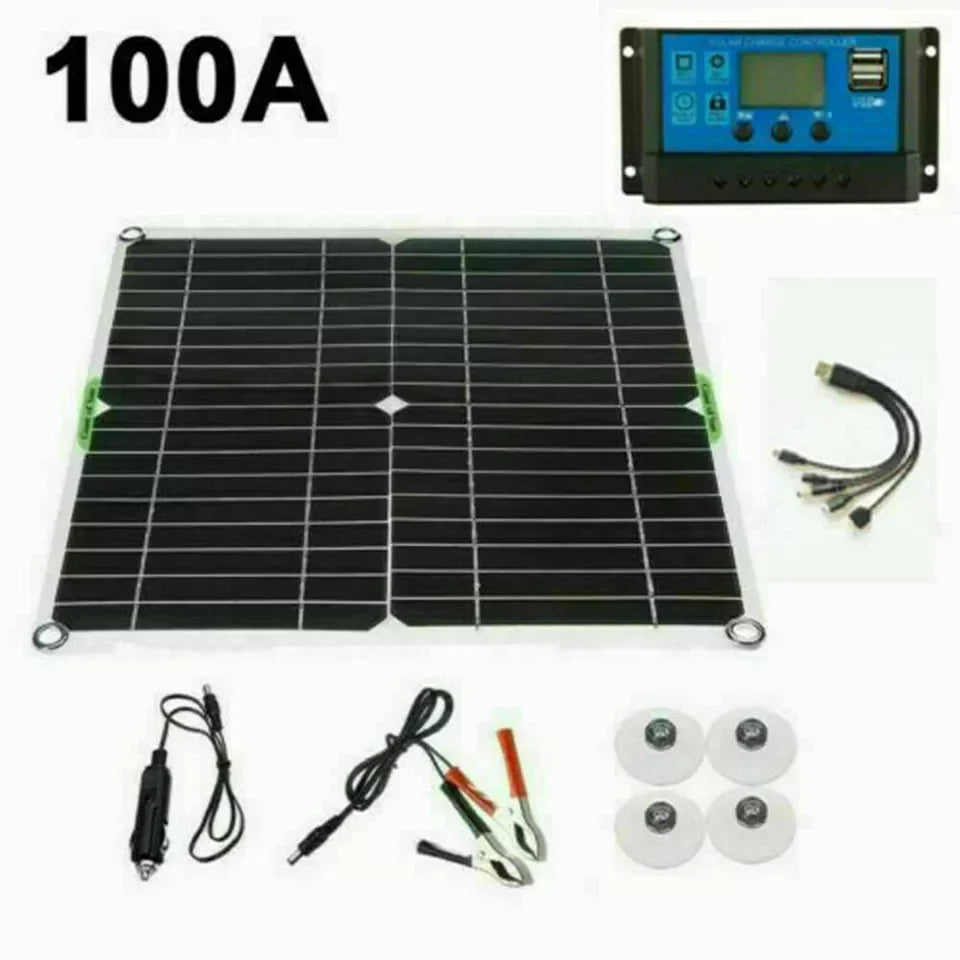 KEPEAK 6000W Inverter Solar Kit 12V Battery Charger 100A Controller