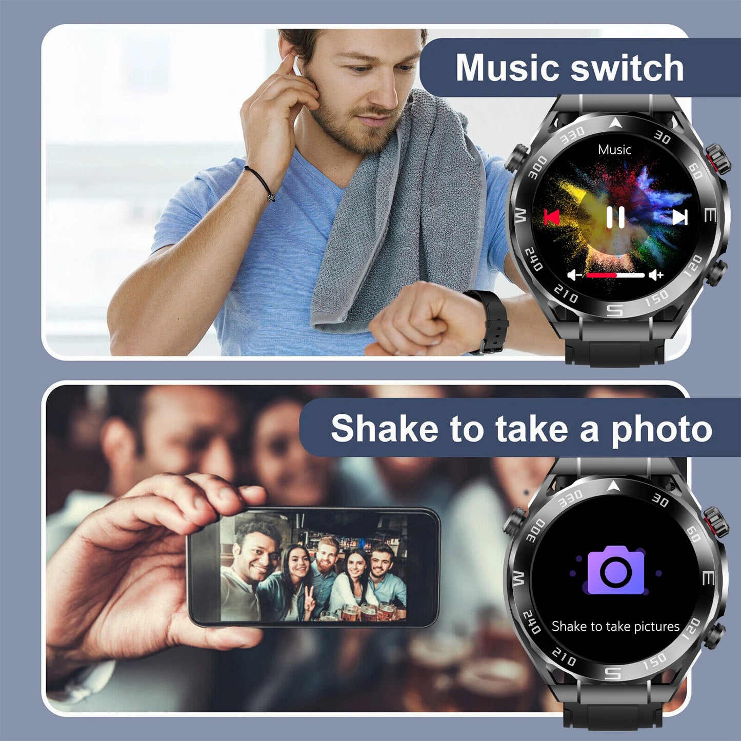 W&O X5 Pro Max Sports Smartwatch With Bluetooth Calls