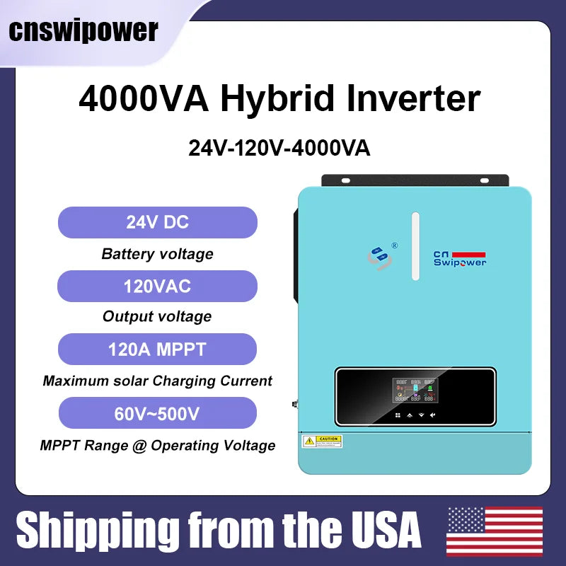 Cnswipower Pure Sine Wave Hybrid Inverter 4000VA 3600W