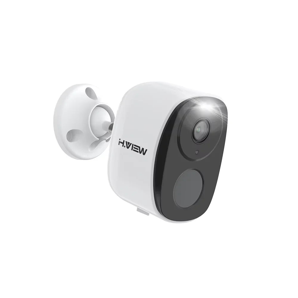 H.VIEW PIR Battery Powered Wireless Outdoor Camera 2K 3MP With Spotlight Siren