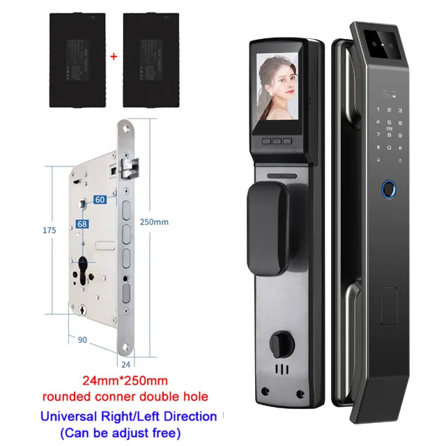 YKESDL 3D Face Recognition Door Lock With Camera and Biometric