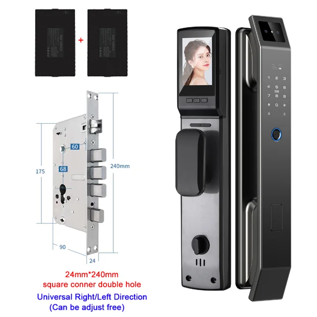 YKESDL 3D Face Recognition Door Lock With Camera and Biometric