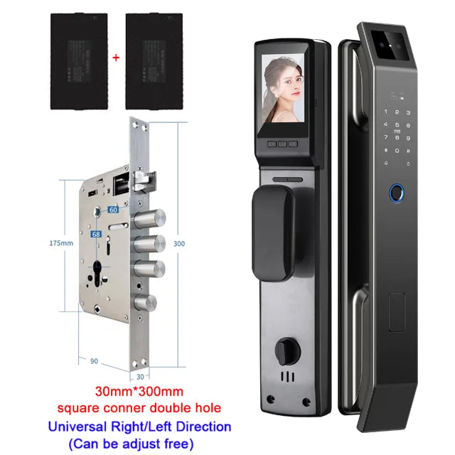 YKESDL 3D Face Recognition Door Lock With Camera and Biometric