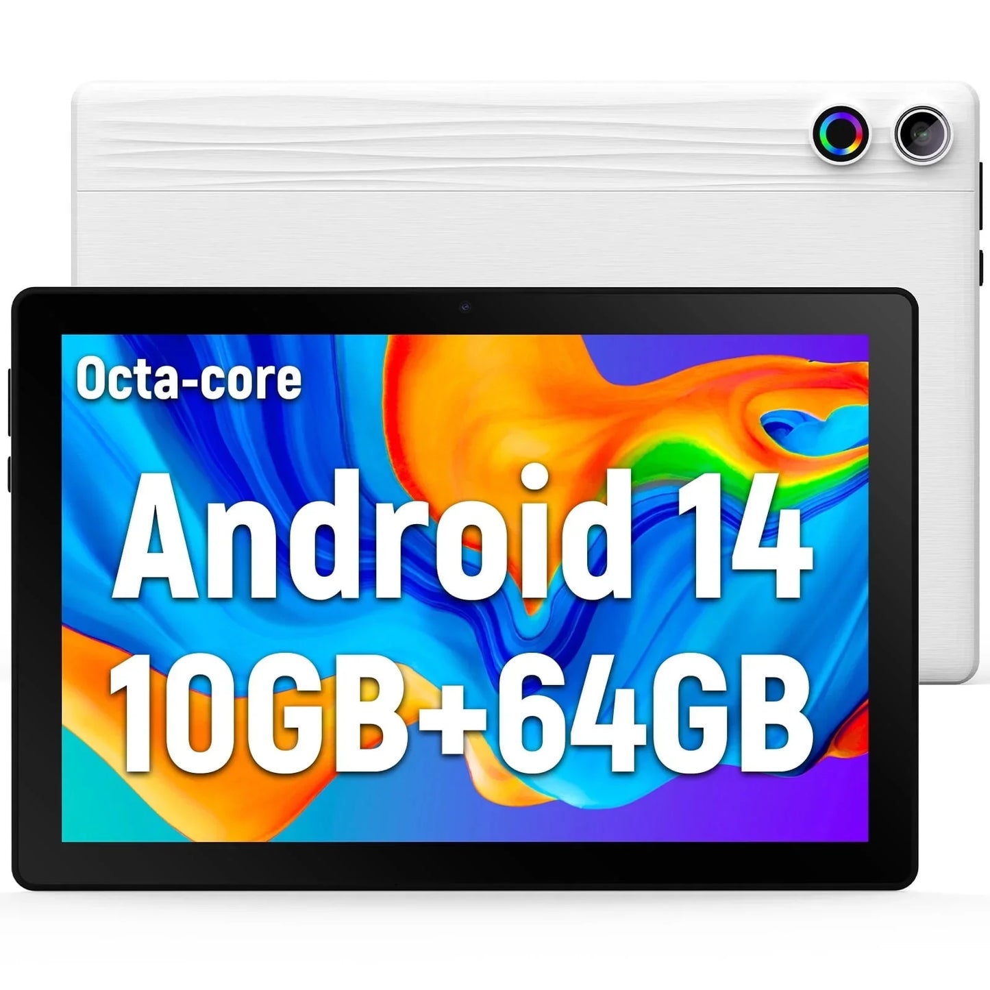 BESTSKI Android Tablet Octa-Core 10GB RAM 64GB ROM Dual Cameras