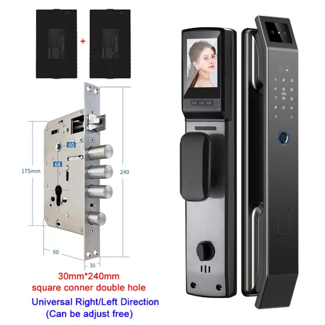 YKESDL 3D Face Recognition Door Lock With Camera and Biometric