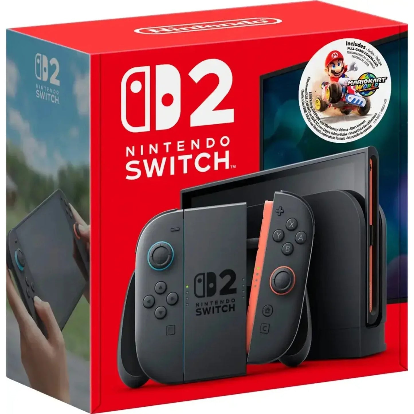Nintendo Switch 2 Multi Standard Mario Kart World Bundle