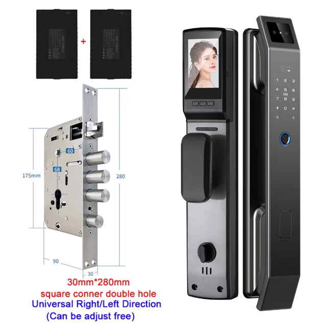 YKESDL 3D Face Recognition Door Lock With Camera and Biometric