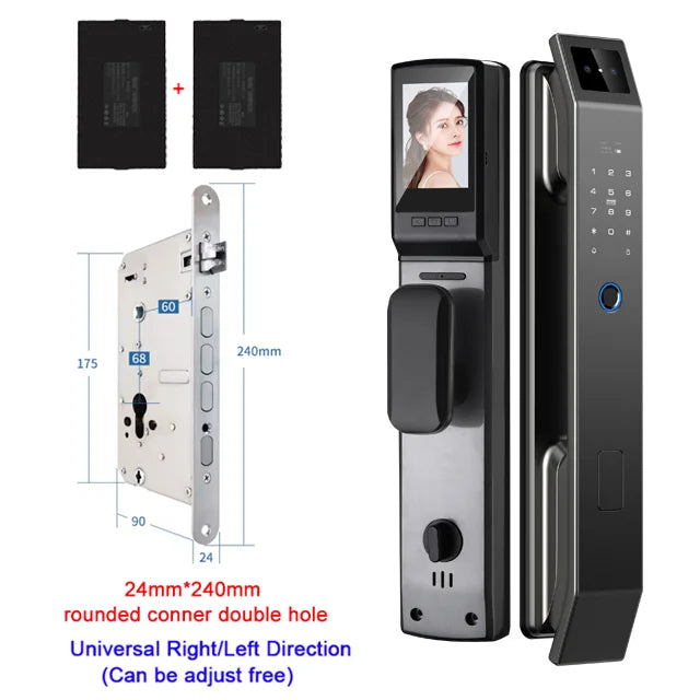 YKESDL 3D Face Recognition Door Lock With Camera and Biometric