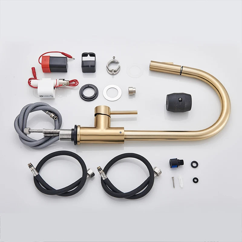 Wanmivezlo Pull Out Touch Sensor Kitchen Faucet With 360 Rotation