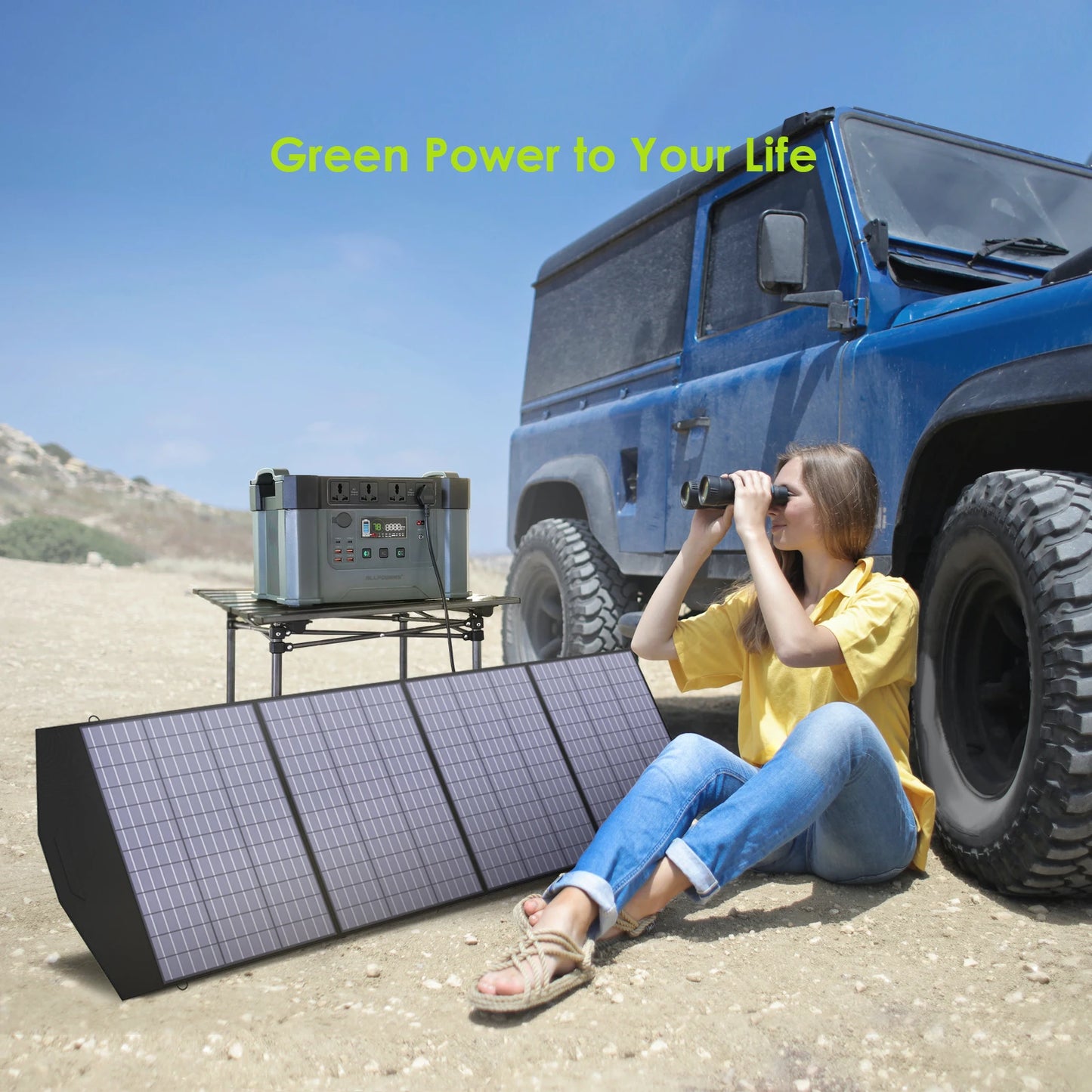 ALLPOWERS 200W Foldable Solar Panel Charger For Mobile Power