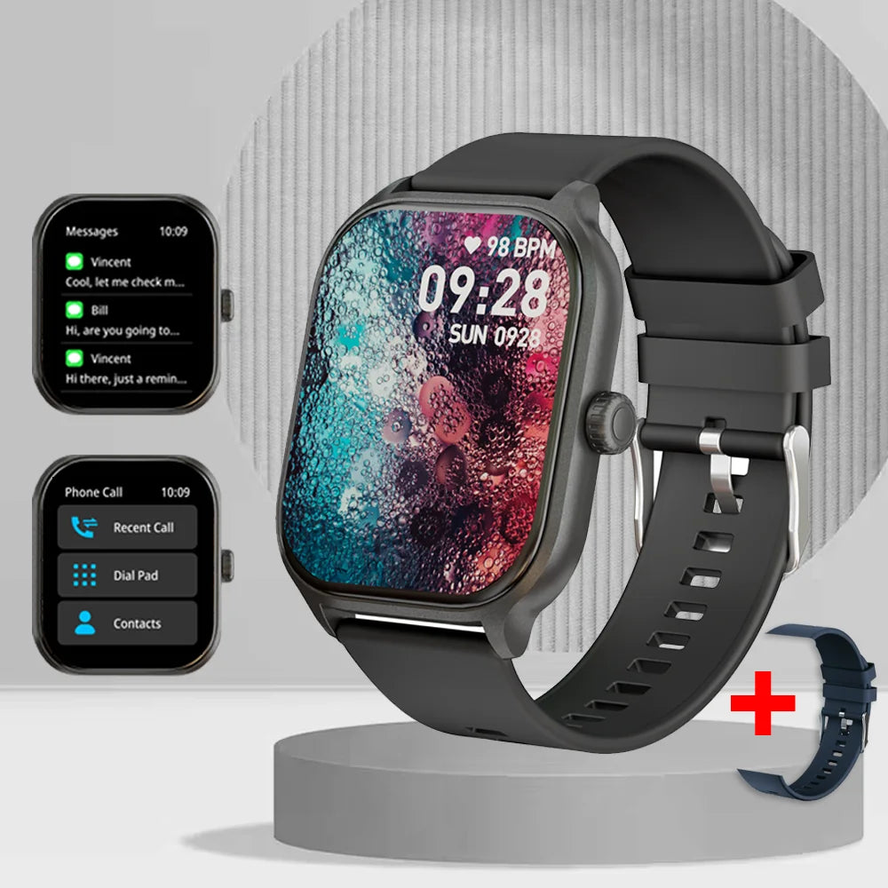 LAXASFIT Smart Watch Bluetooth Calling Voice Assistant for Android iOS