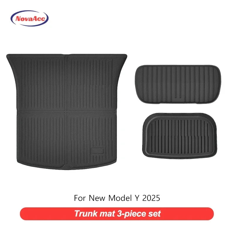 NovaAcc All Weather Floor Mats For Tesla Model Y Interior