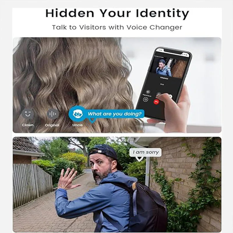 IeGeek 2K Wireless Doorbell Camera With AI Motion Detection