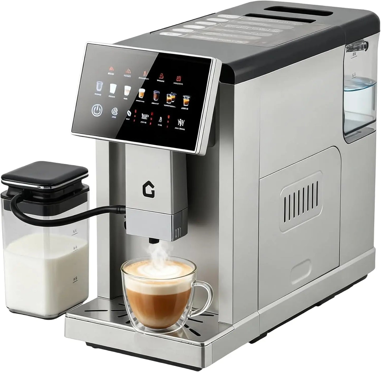 Acekool Espresso Maker With Milk Frother And Grinder