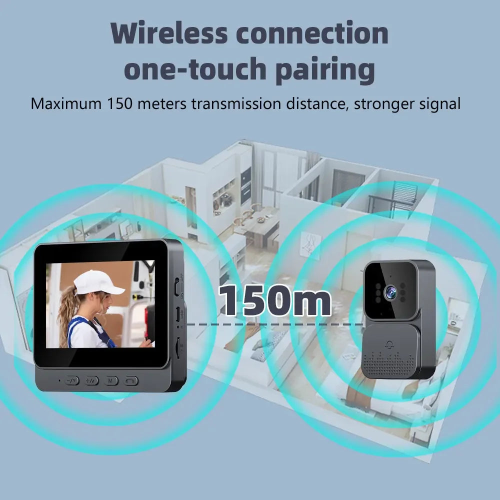 4.3 Inch IPS HD WiFi Smart Intercom With Video Doorbell