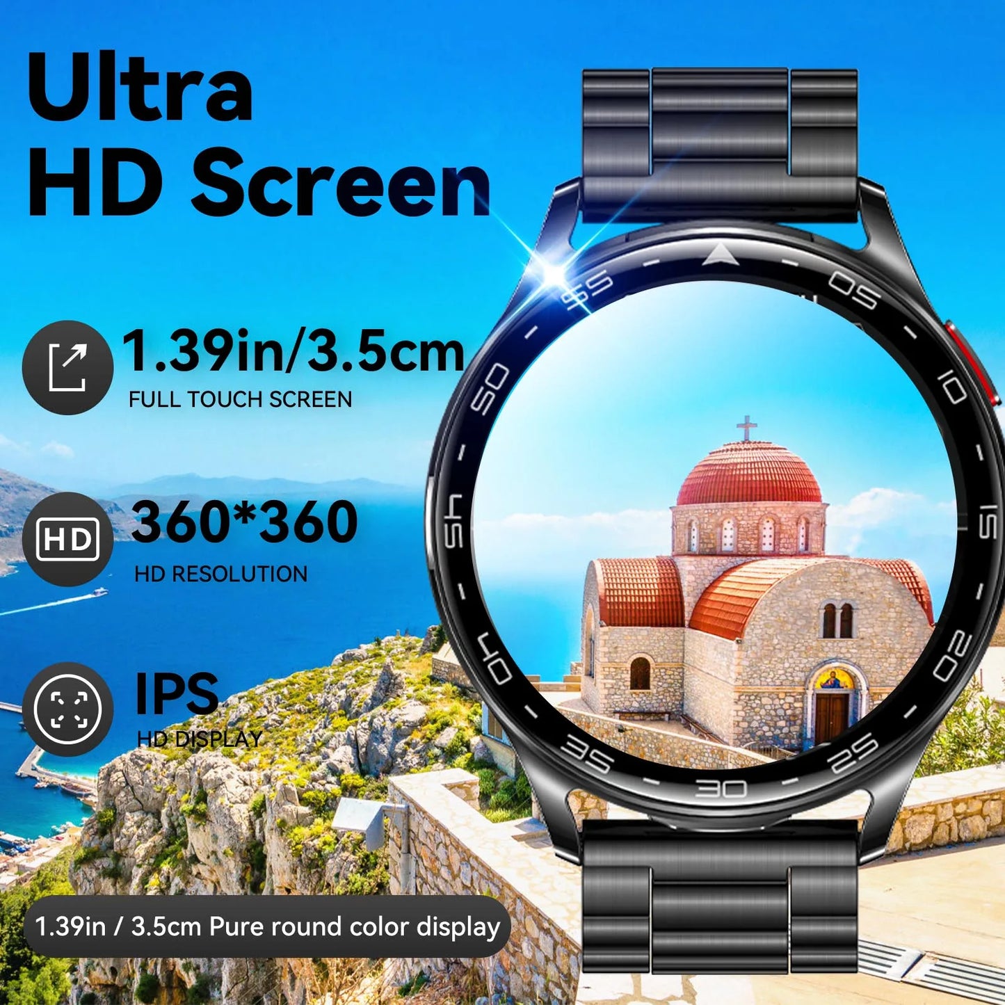 EIGIIIS Smart Watch With Earbuds 2 In 1 Heart Rate