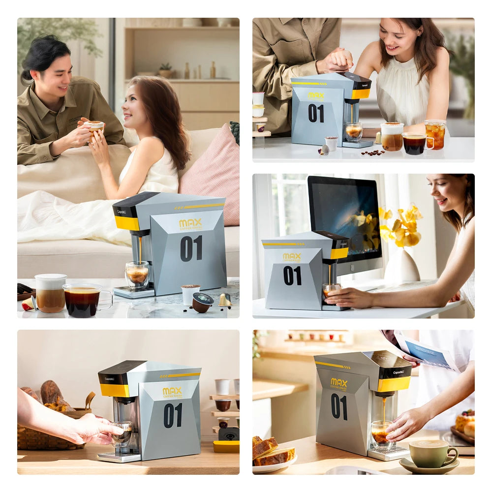 Capadeli 4-In-1 Espresso Machine For K Cups And Ground Coffee