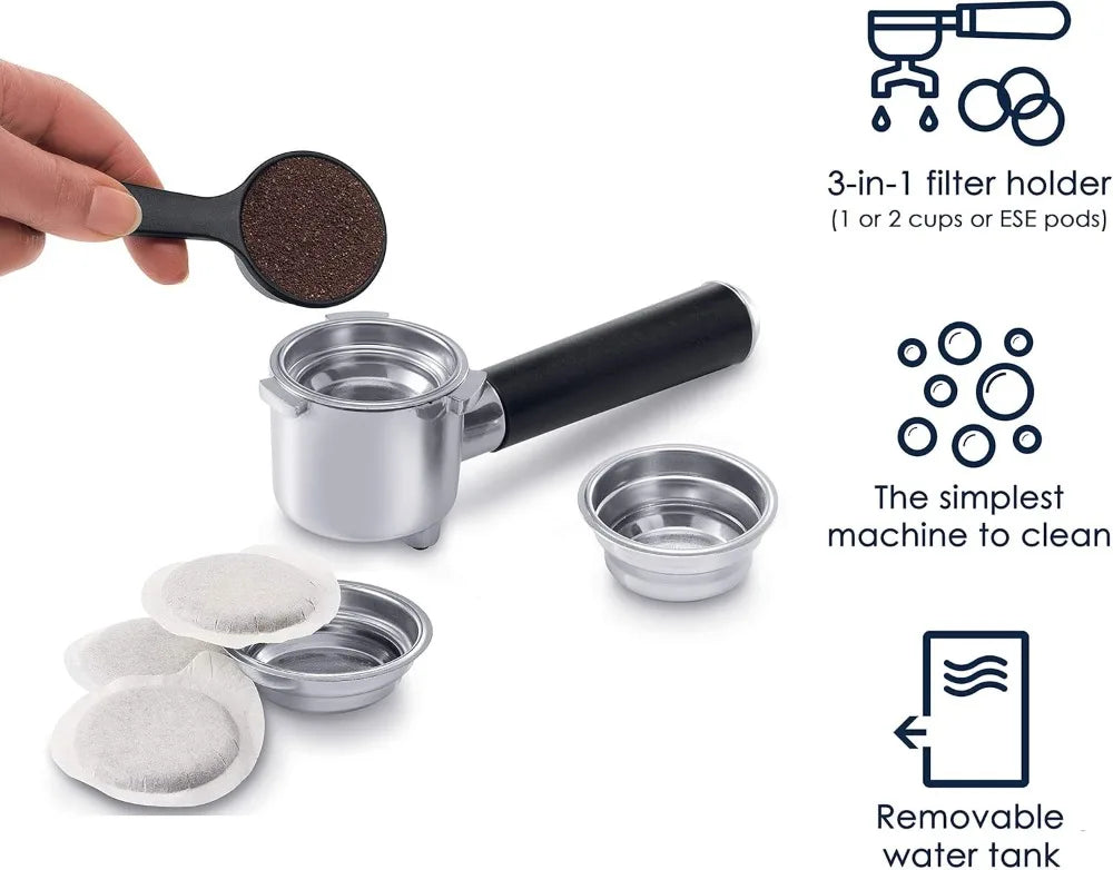 XMSJ 15 Bar Espresso Machine With Milk Frother For Home