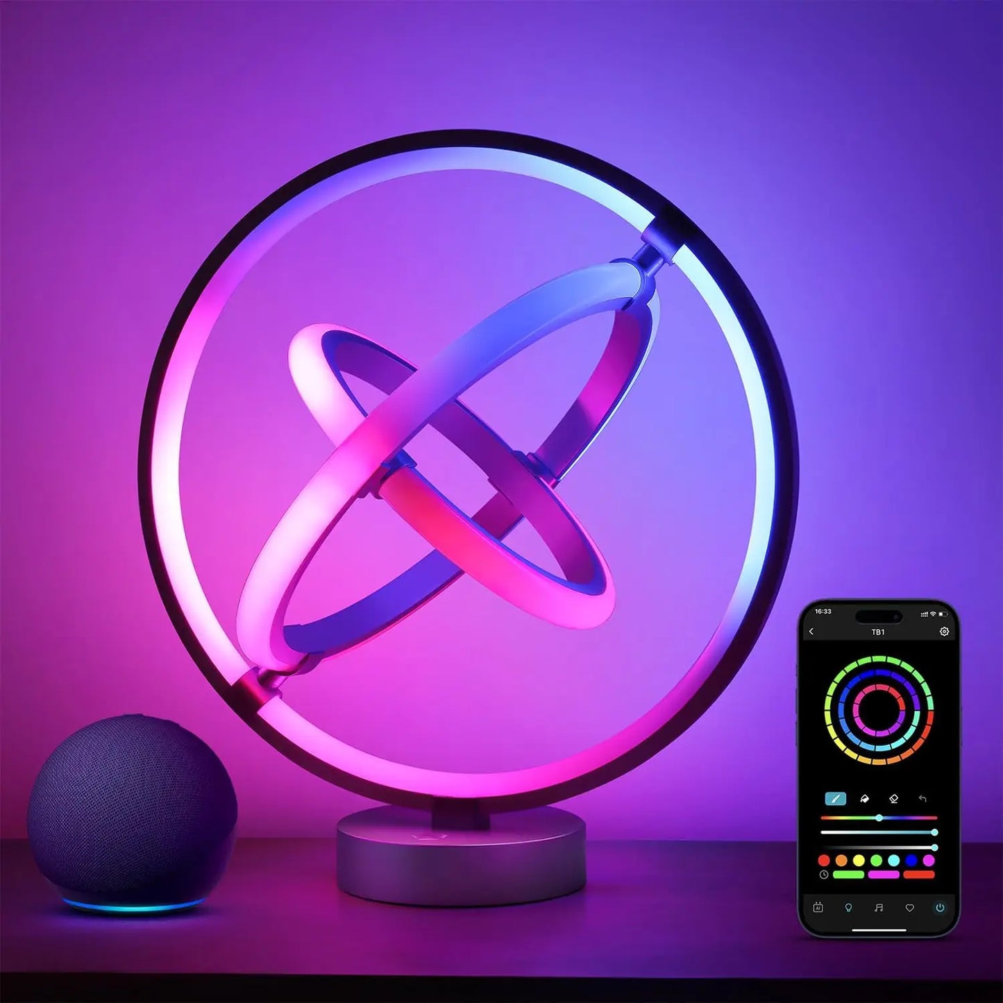 Smart RGB Desk Lamp With Music Sync And Alexa Control
