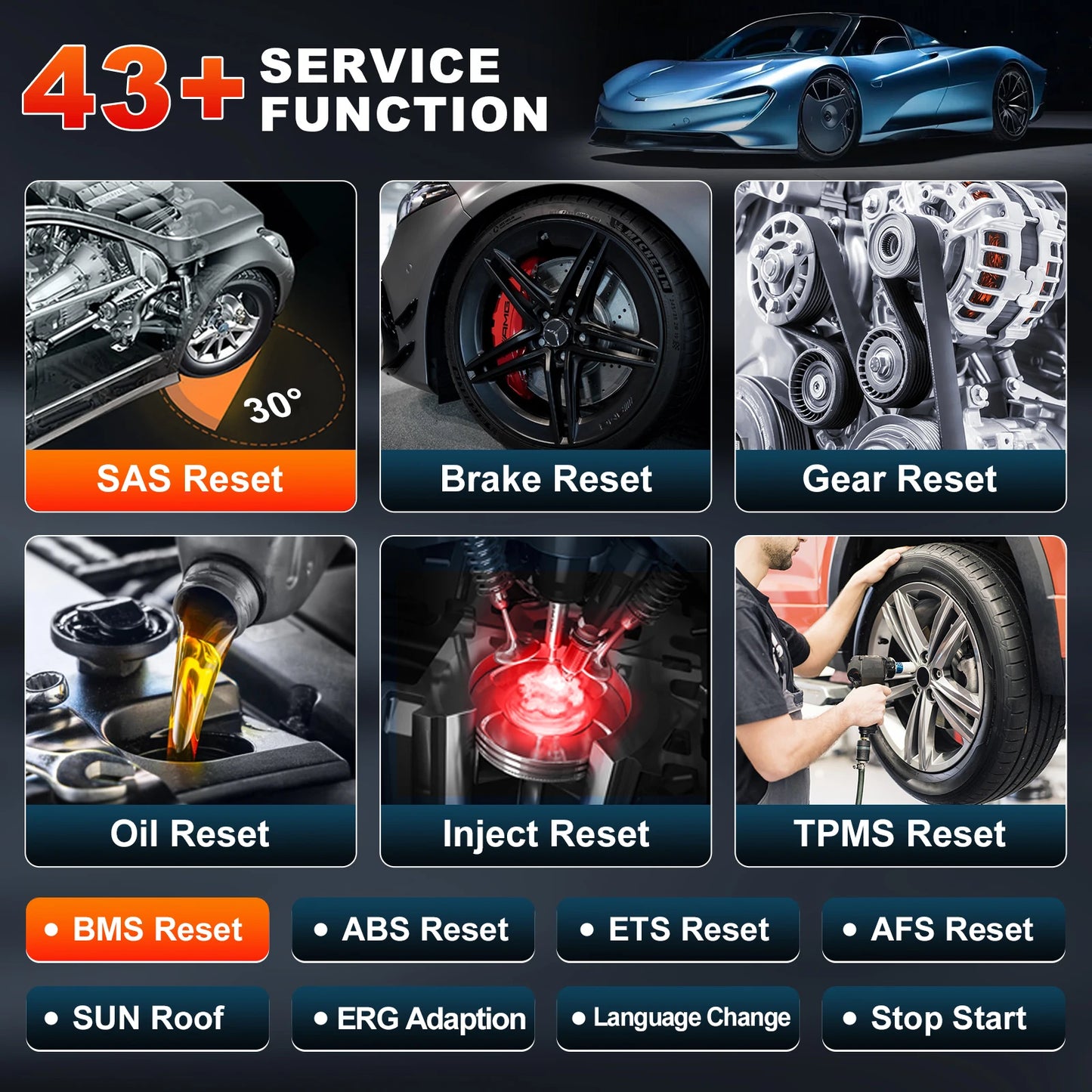 LAUNCH X431 CRP919 EV OBD2 Diagnostic Scanner With 43 Plus Functions