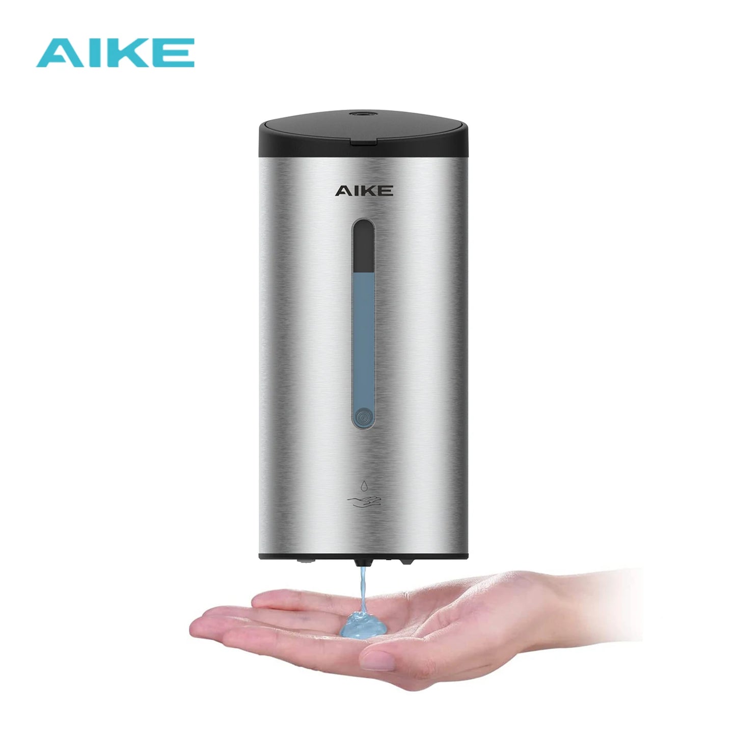 AIKE Automatic Liquid Soap Dispenser Stainless Steel Wall Mount Sensor