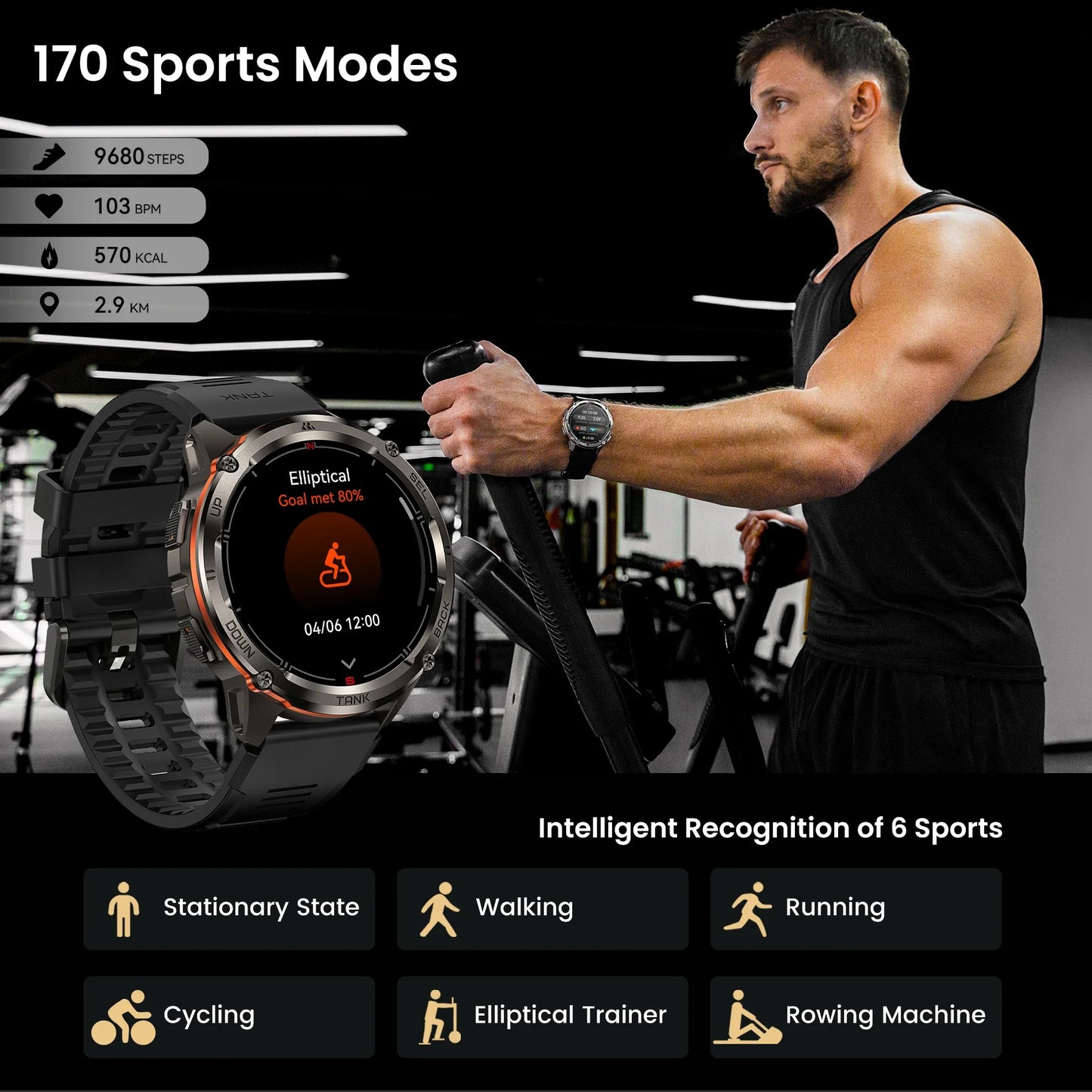 KOSPET Tank T3 Ultra 2 Smartwatch GPS Stainless Steel