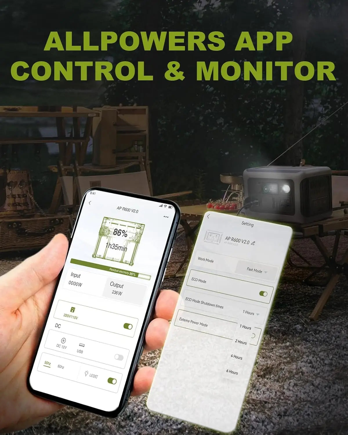 ALLPOWERS 299Wh Solar Power Station With LiFePO4 Battery