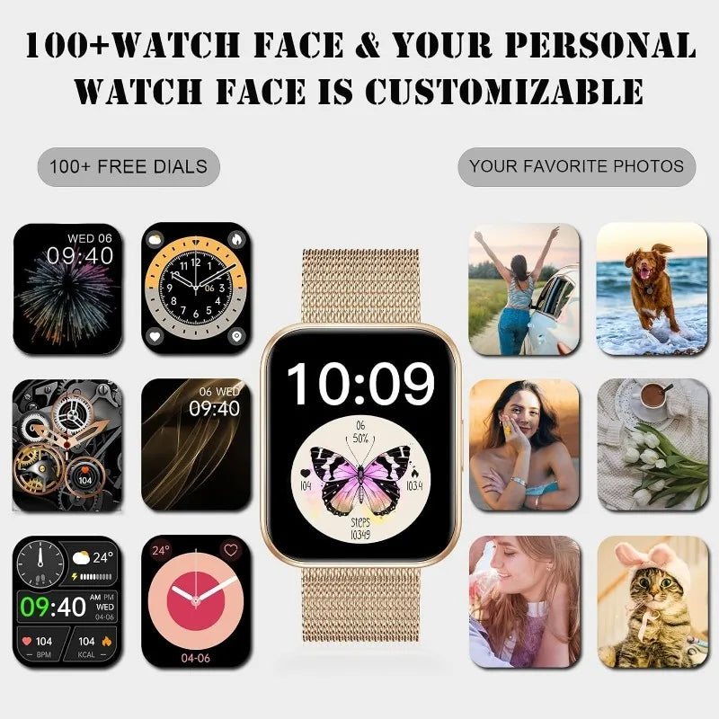 INNOFOVO AI Voice Smartwatch For Women Answer Calls