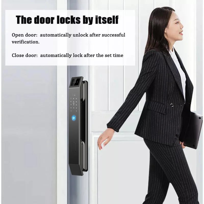 YKESDL 3D Face Recognition Door Lock With Camera and Biometric