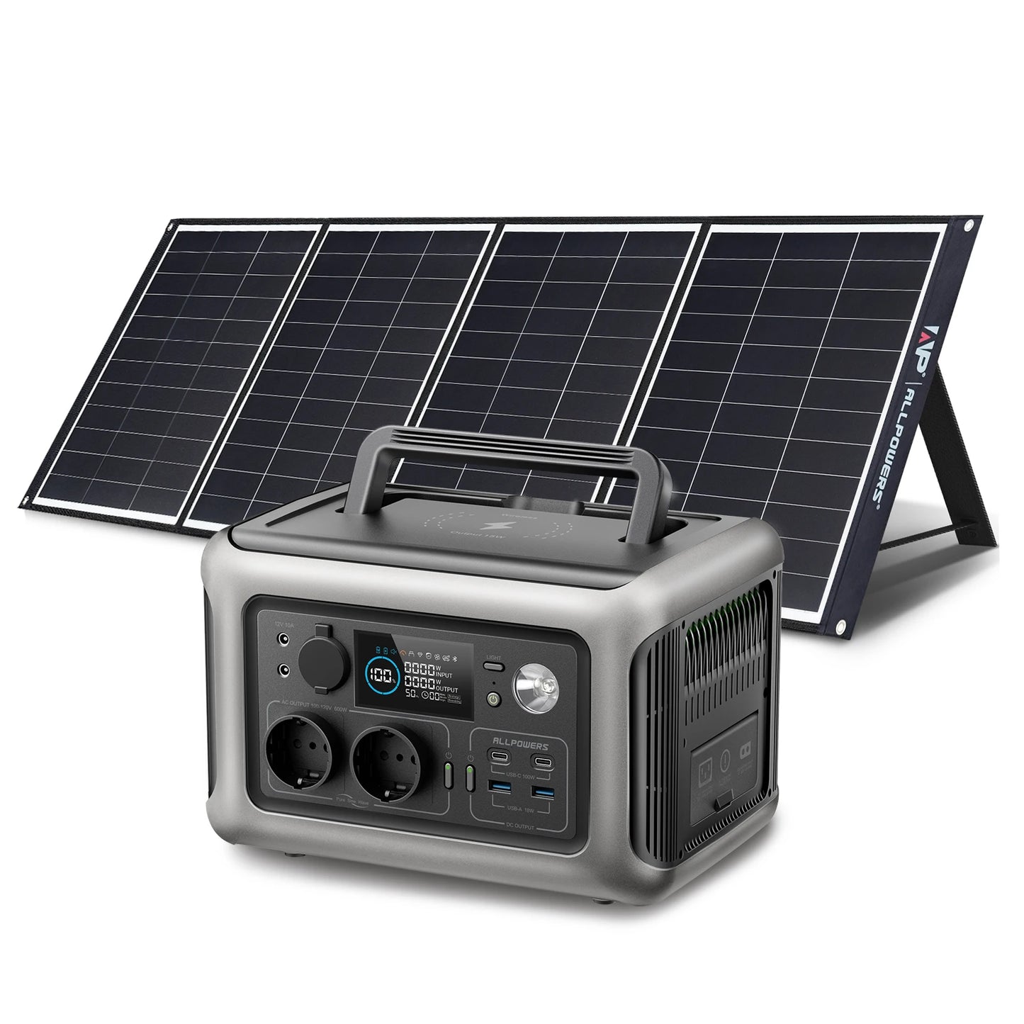 ALLPOWERS 299Wh Solar Power Station With LiFePO4 Battery