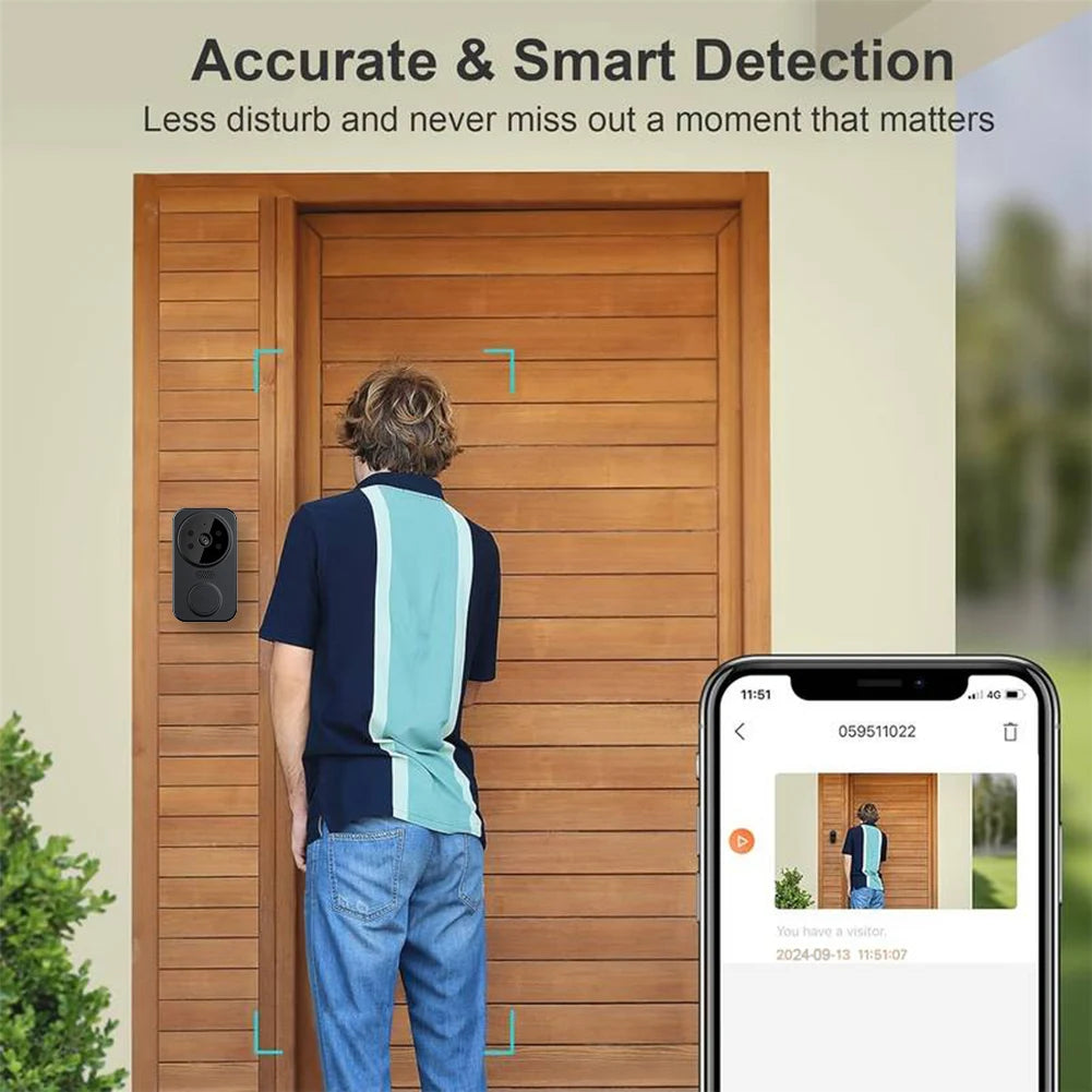 Alloet WiFi Smart Video Doorbell 2 Way Audio Night Vision