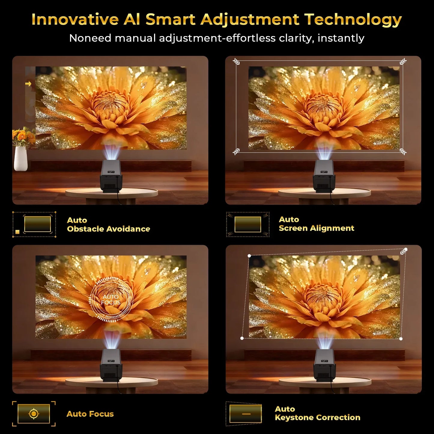 LynCast X7 AI Projector With Android 14 8K Support
