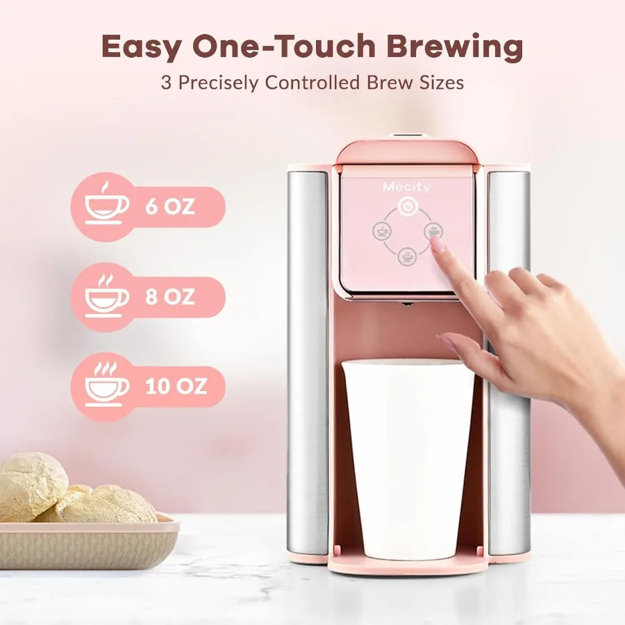 OLOEY 3 In 1 Single Serve Coffee Maker Pods Ground