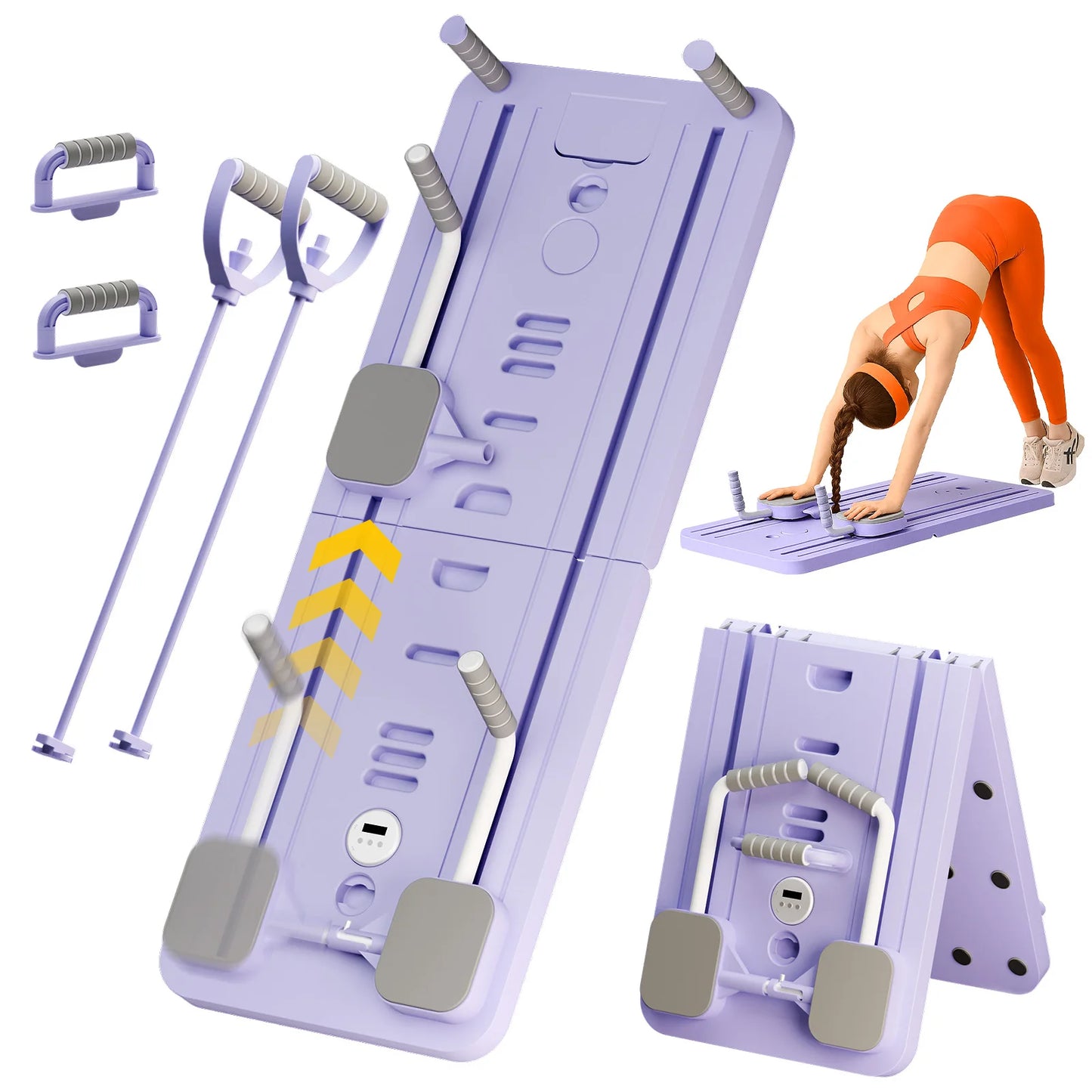 Ab Core Trainer Multifunctional Abdominal Board With Resistance Bands