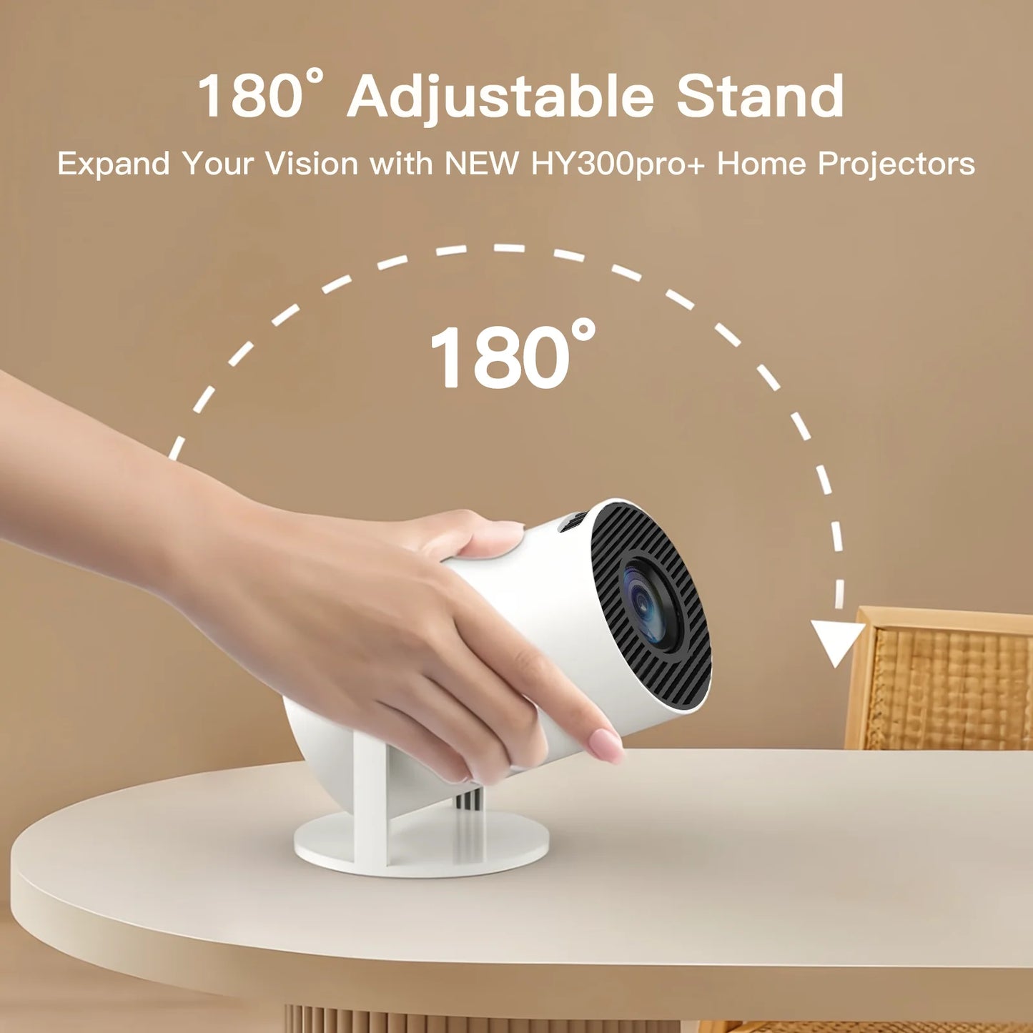 LynCast Smart Projector With Wifi Bluetooth 4K Auto Keystone