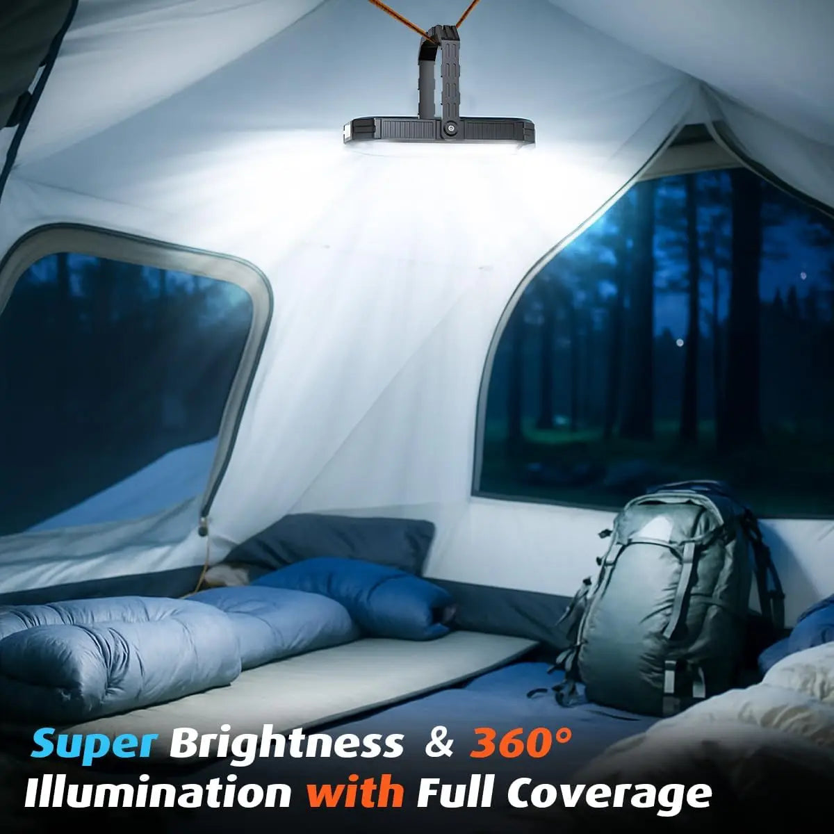 Rechargeable LED Camping Lantern 10000mAh 120 Hours 12 Modes
