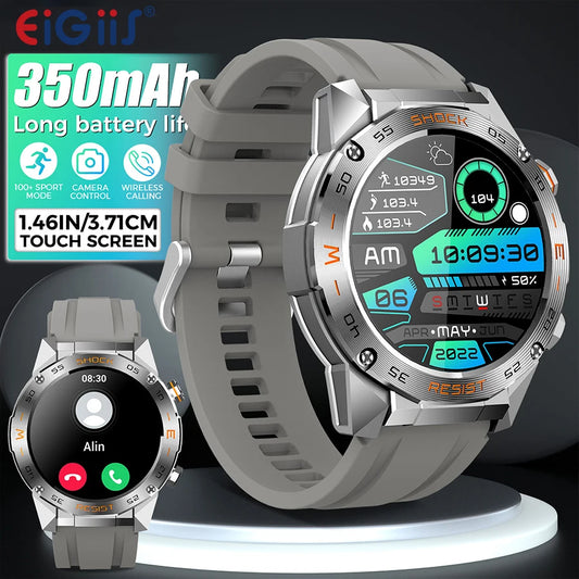 LaNikar Military Smartwatch for Men with Heart Rate Tracking