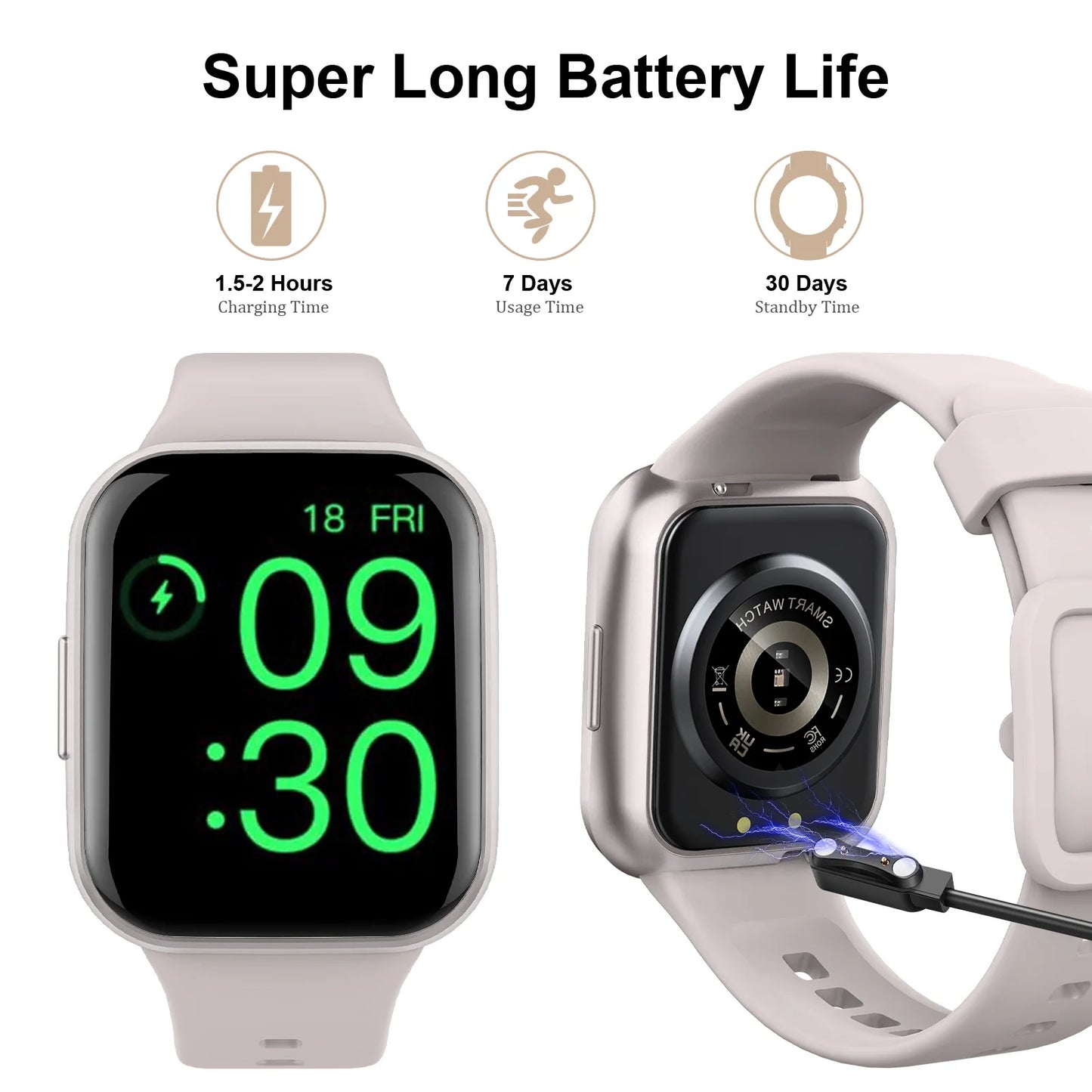 Ner Smart Watch Fitness Tracker With Pedometer And Sleep Monitor