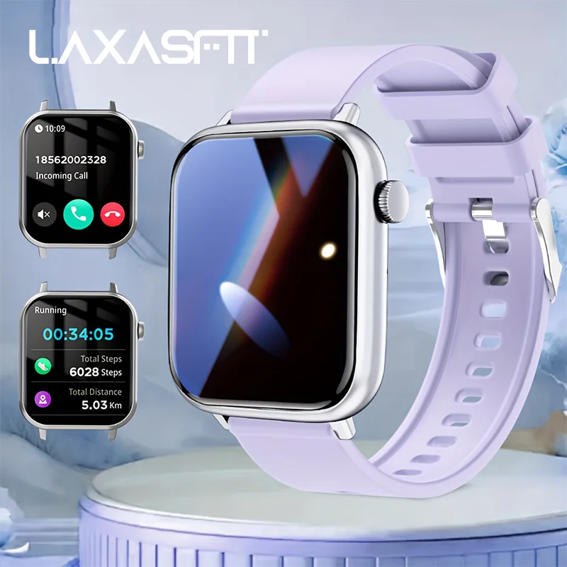 LAXASFIT Waterproof Smart Watch With Bluetooth Calling And Voice Assistant