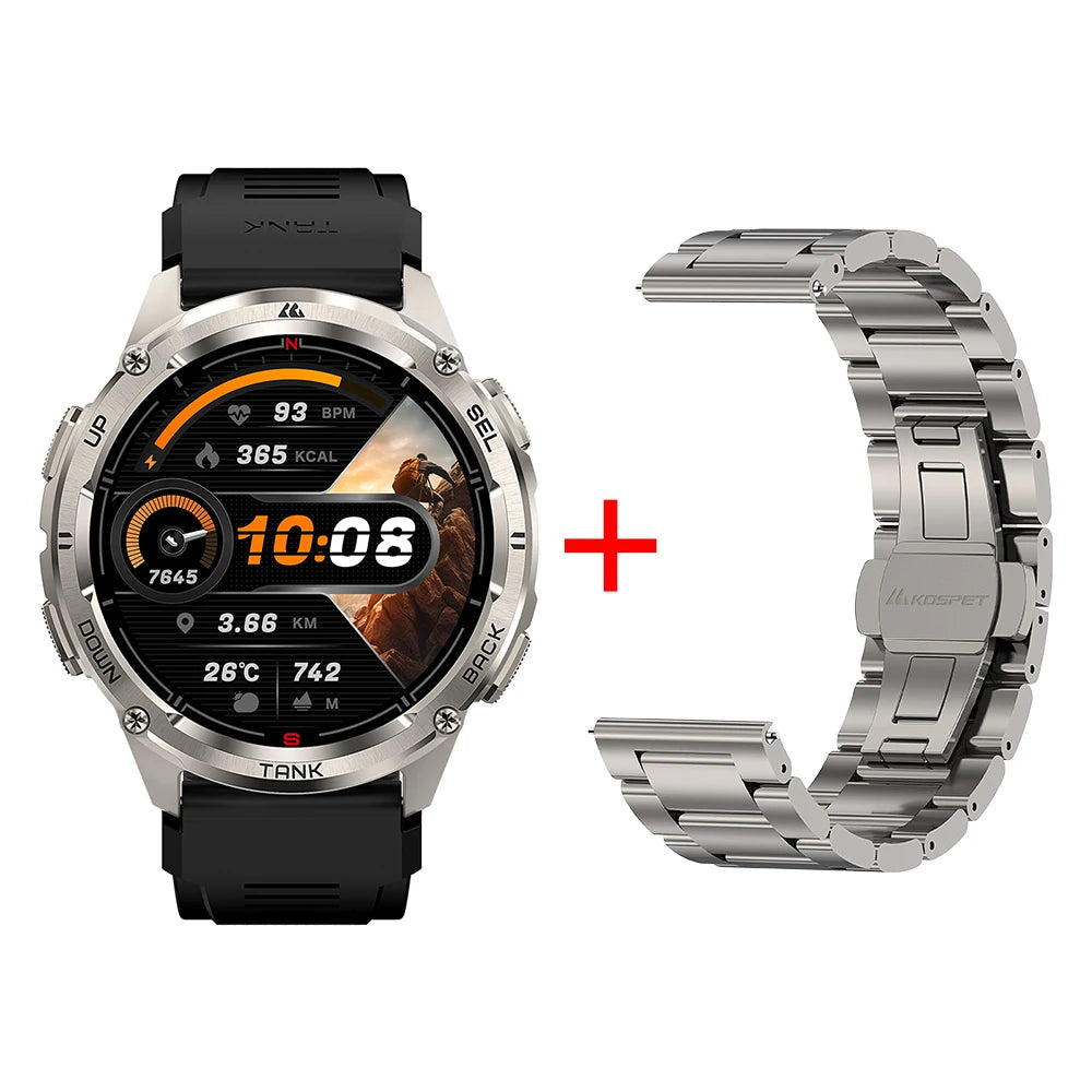 KOSPET Tank T3 Ultra 2 Smartwatch GPS Stainless Steel