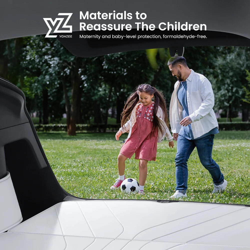 YZF Leather Trunk Mat For Tesla Model Y Waterproof Cover