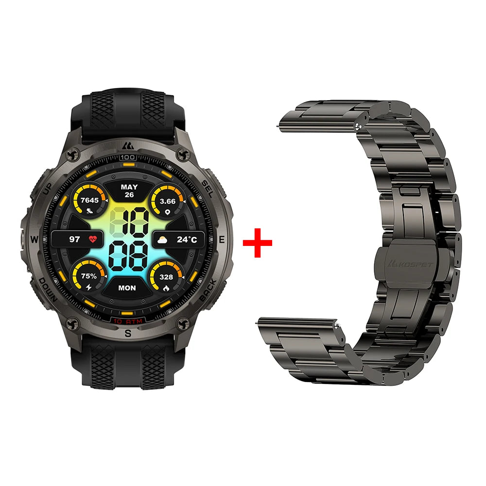 KOSPET Tank T4 Smart Watch With GPS And 10ATM Waterproof