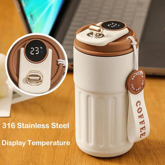 Smart Temperature Display Stainless Steel Vacuum Thermos Bottle