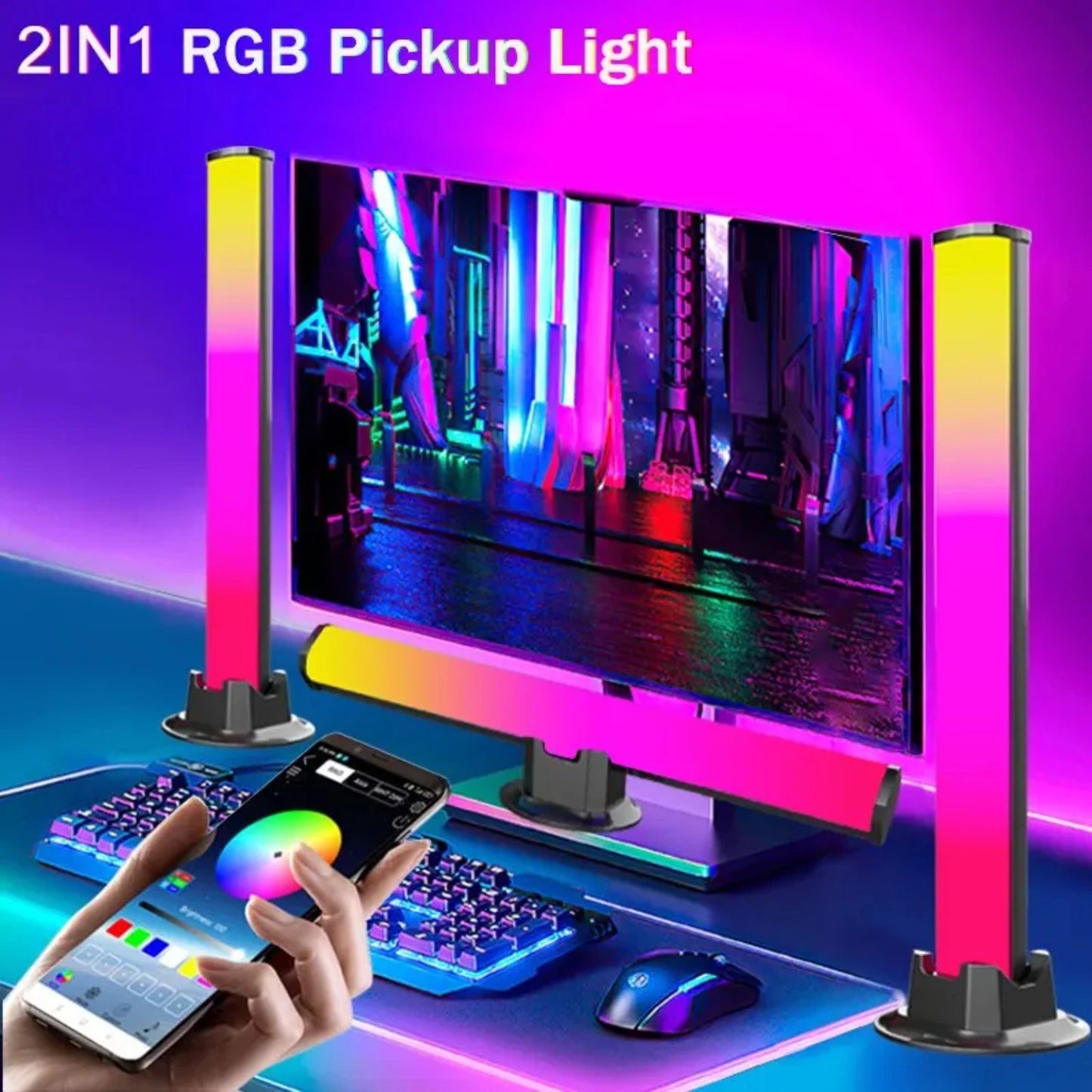 Smart LED Symphony RGB Music Rhythm Lamp With App Control