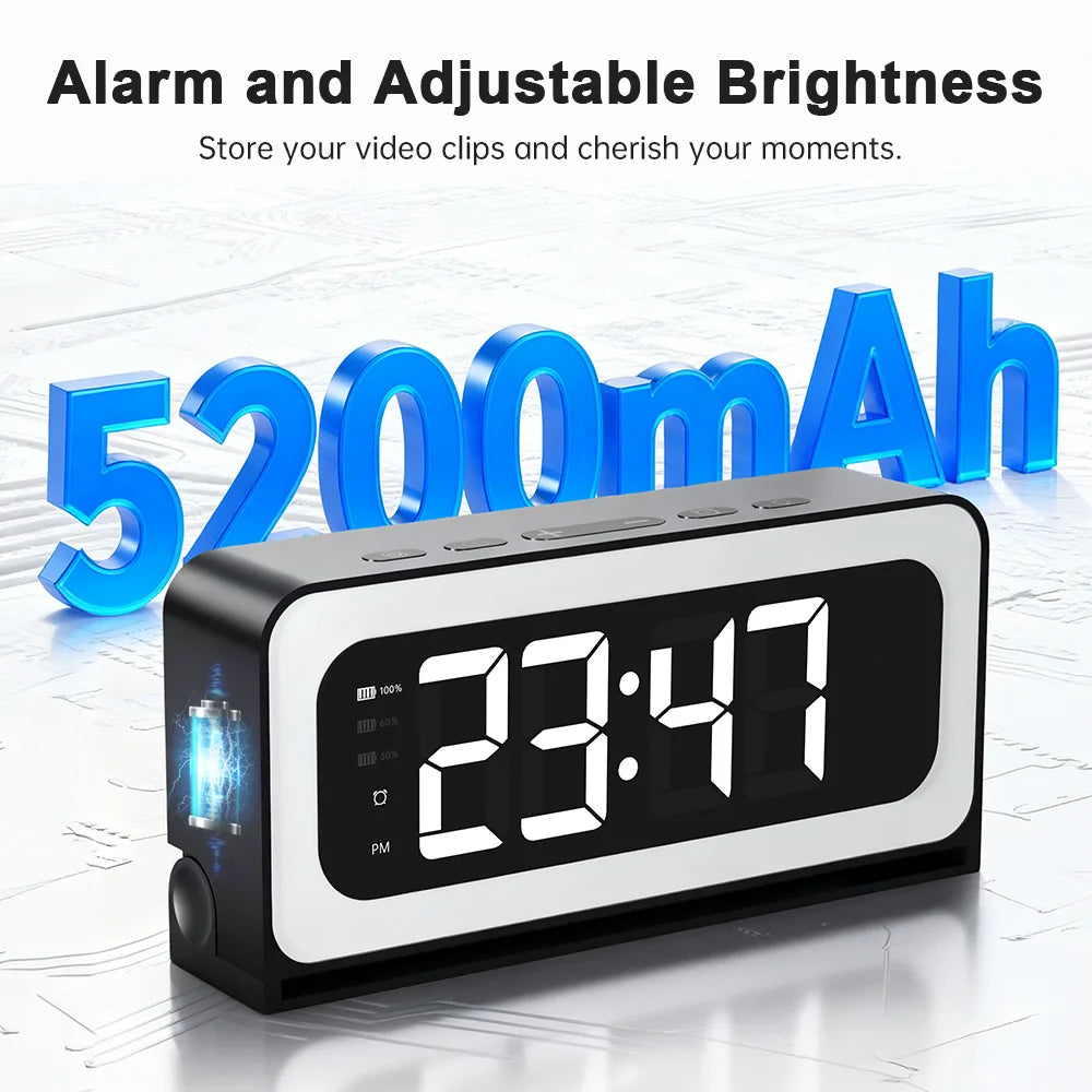 NOAHTEC 1080P Alarm Clock Mini Camera Wireless Wifi Surveillance