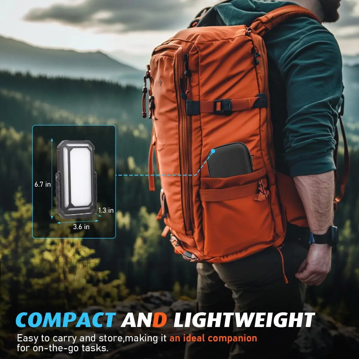 Rechargeable LED Camping Lantern 10000mAh 120 Hours 12 Modes