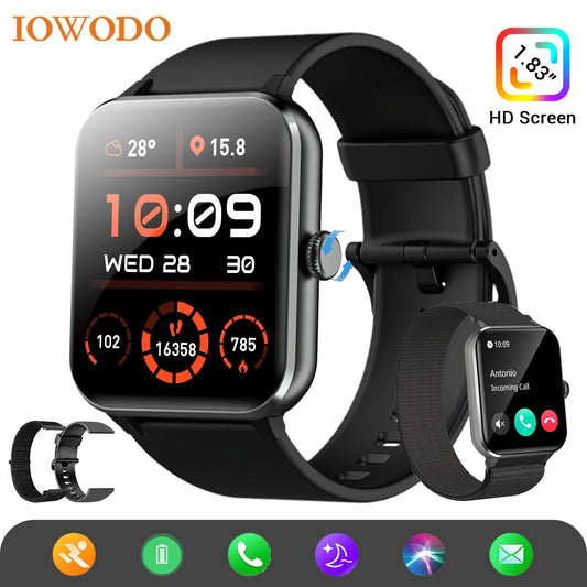 IOWODO R50 Smart Watch With AI Voice Assistant Health Monitoring
